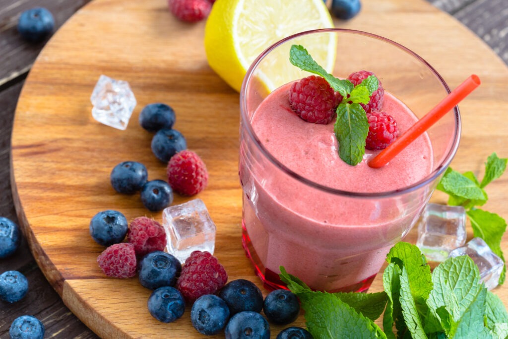 malinowe smoothie